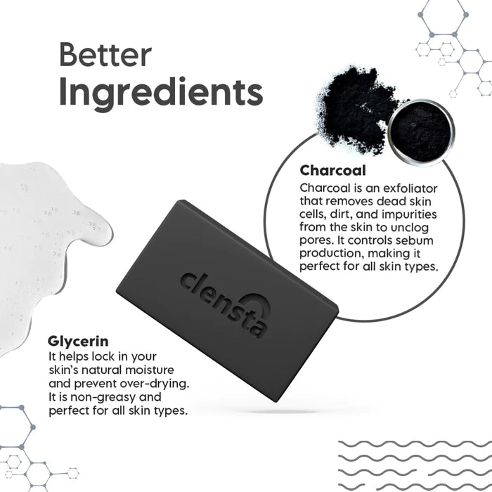 clensta Charcoal Soap Bar clensta Charcoal Soap Bar